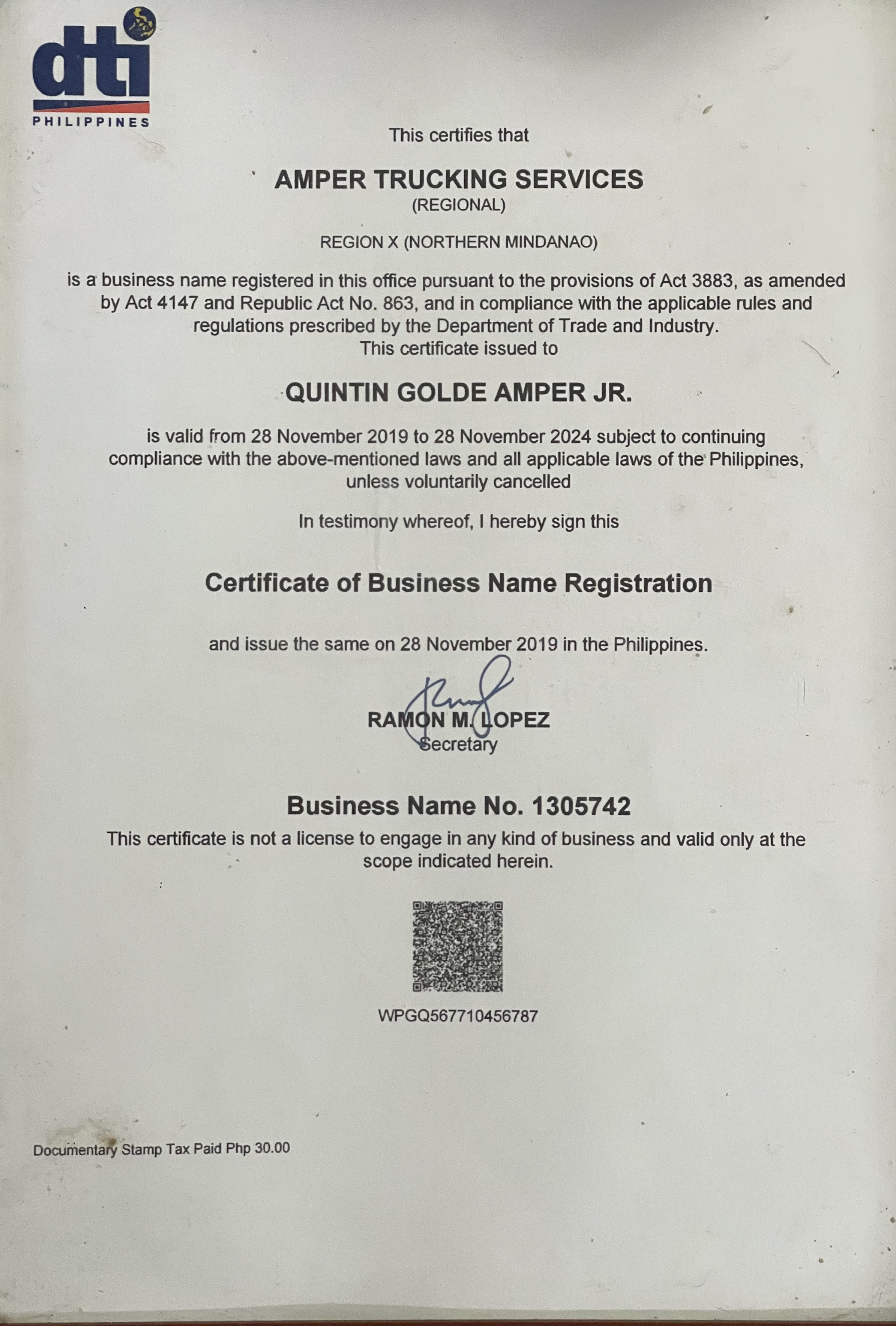 DTI Business Permit